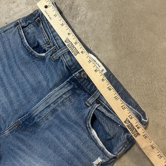 Abercrombie & Fitch The 90's Relaxed Jean Ultra High Rise Ripped Sz 30 / 10 Reg - Picture 5 of 8